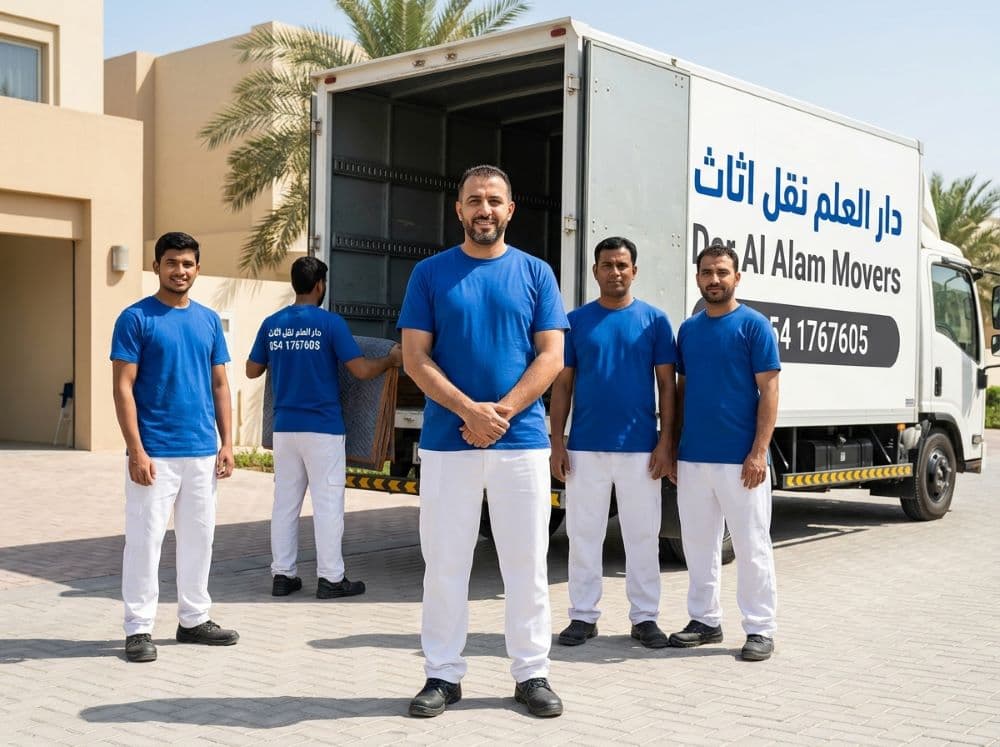  فريق شركة دار العلم نقل اثاث في دبي - فريق محترف ومدرب لخدمات نقل الأثاث في الإمارات
